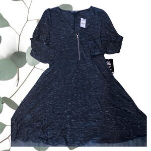 🆕 Express A-line dress with zipper detail NWT